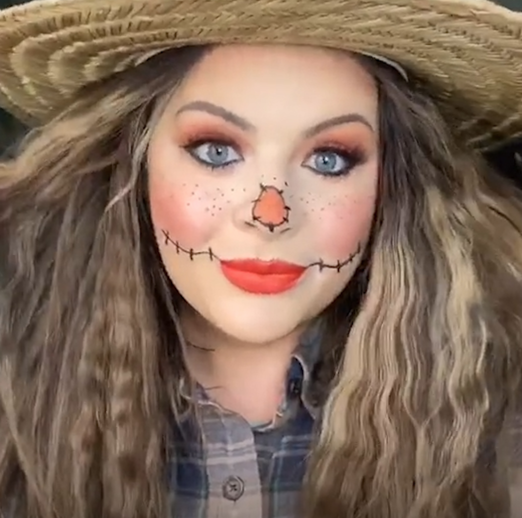 cute scarecrow makeup for girls