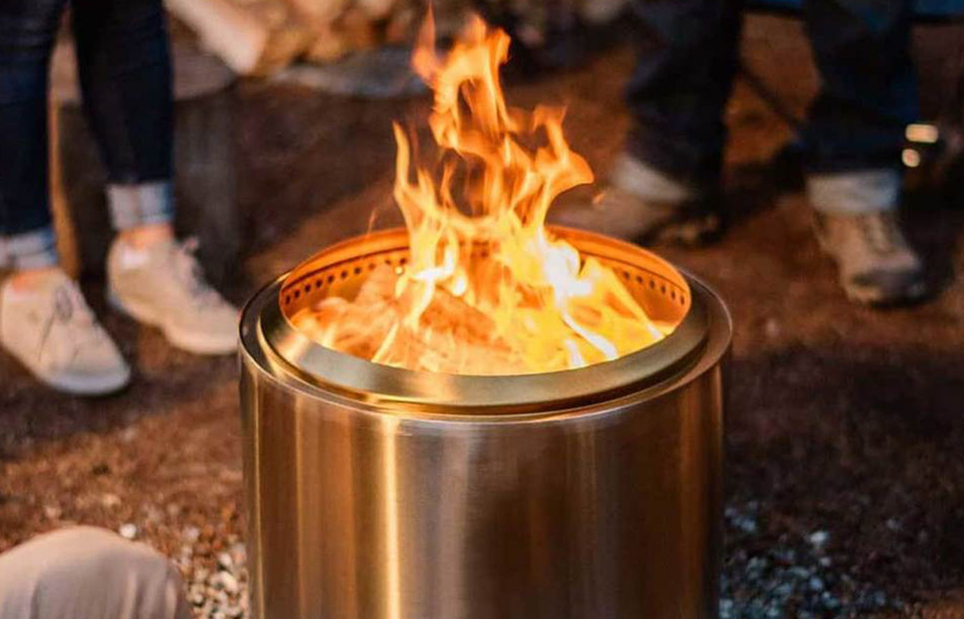 This miniature fire pit is perfectly sized for any backyard