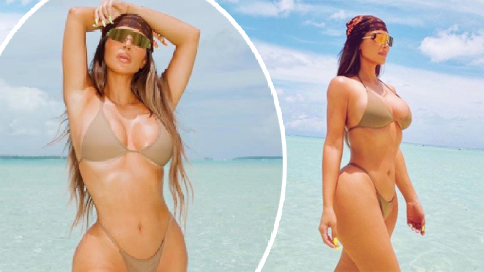 Kim Kardashian celebrates 40 with 'fire' string bikini snaps