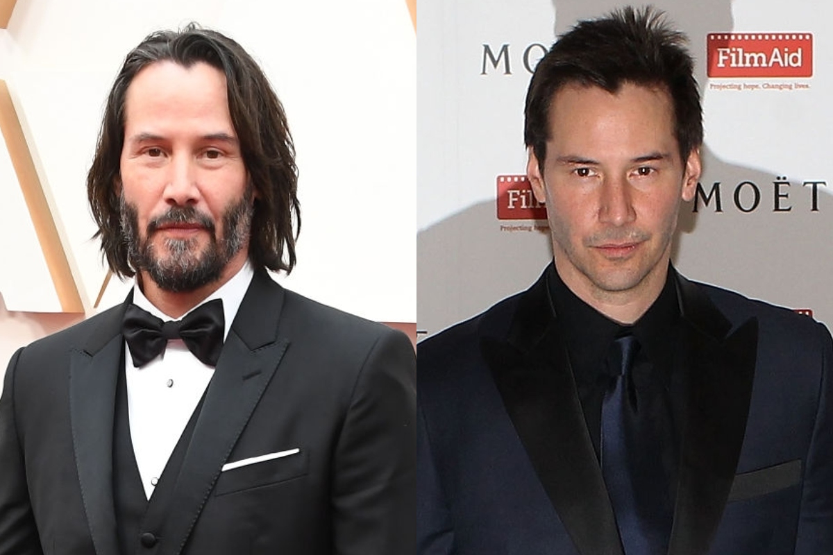 Keanu Reeves y otros famosos que cambian mucho sin barba