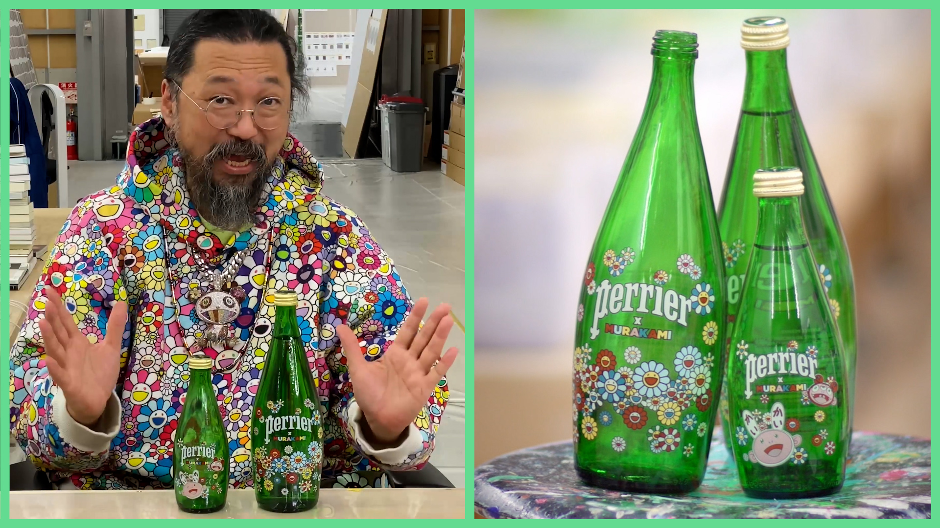 PERRIER announces collaboration with Takashi Murakami, 2020-09-14