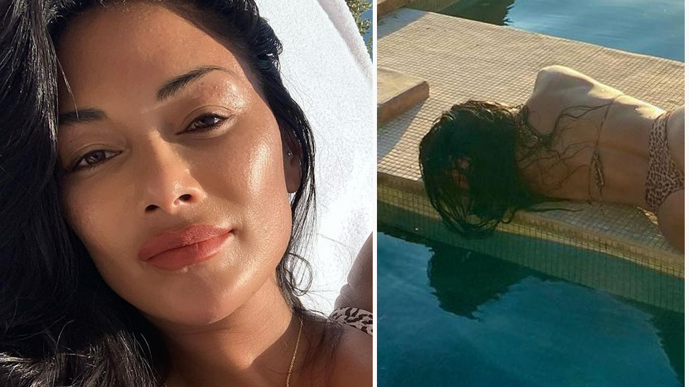 Nicole Scherzinger Shows Off Cheeky Side In Risqué Pool Snap 9421