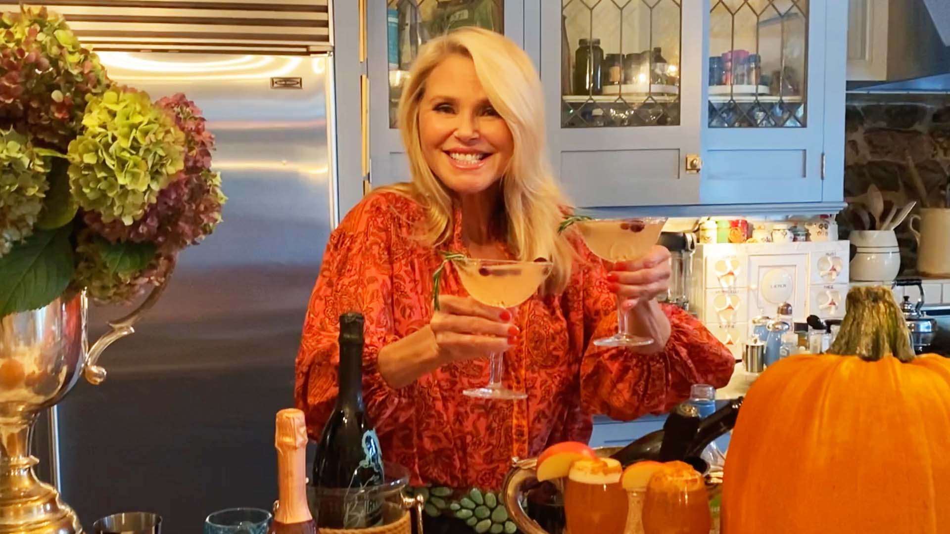 Christie Brinkley’s festive holiday drinks