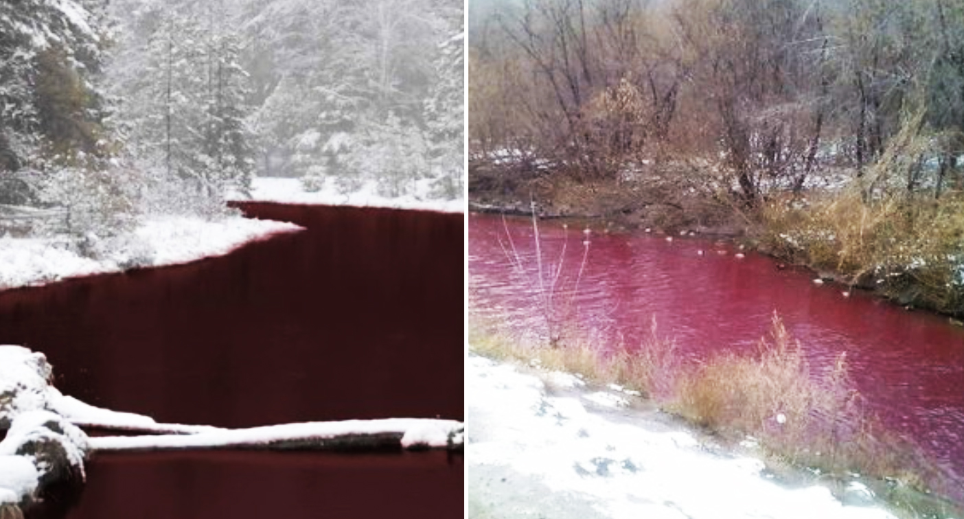 Alarm as rivers mysteriously turn blood red