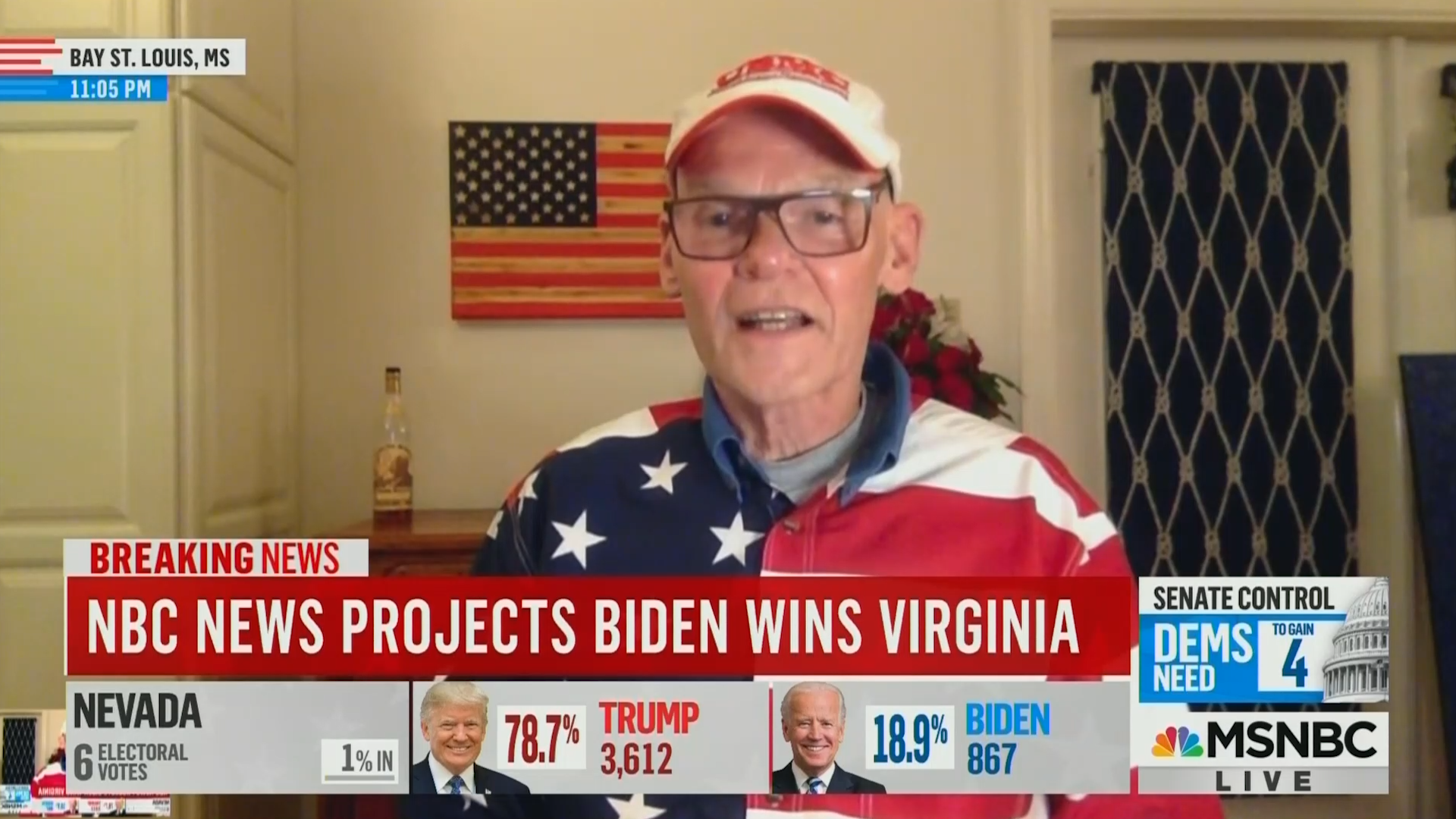 Vanvid tromme Bare overfyldt MSNBC political analyst James Carville assures Dem. voters that they are  'going to be fine'