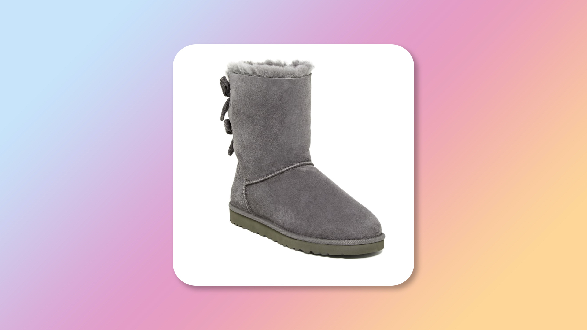 ugg classic short zip bootie grey