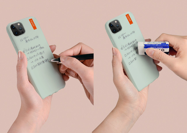 ボールペンで書いて消しゴムで消せるiphone 12ケース Wemo 00円で発売 Engadget 日本版