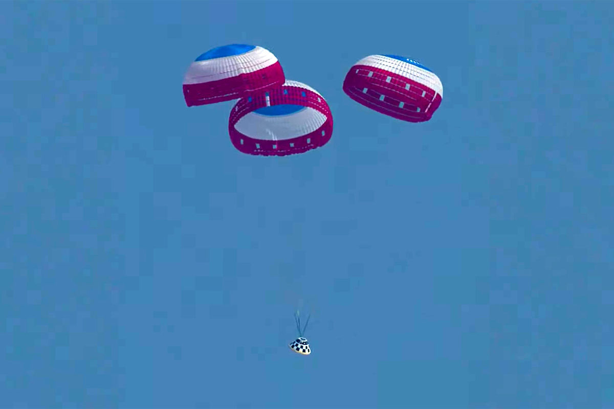 Boeing's Starliner completes its final landing parachute system test