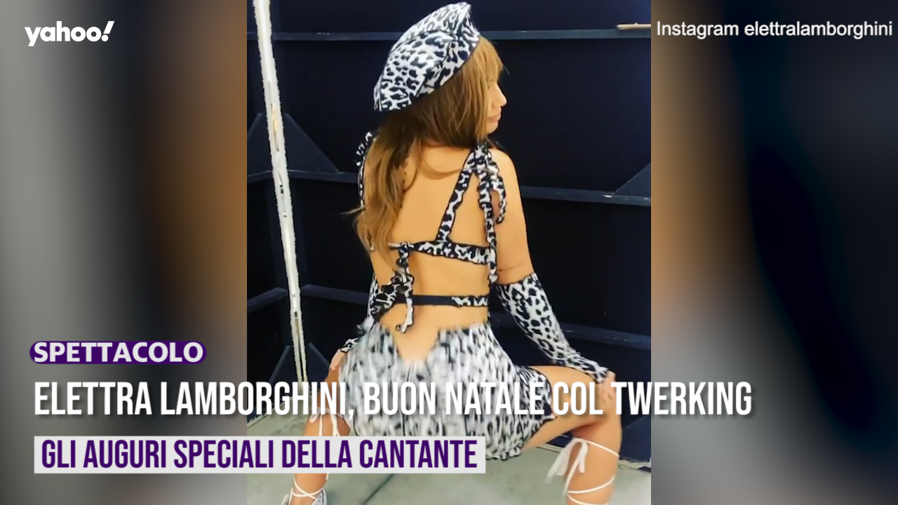 Elettra Lamborghini, buon natale col twerking