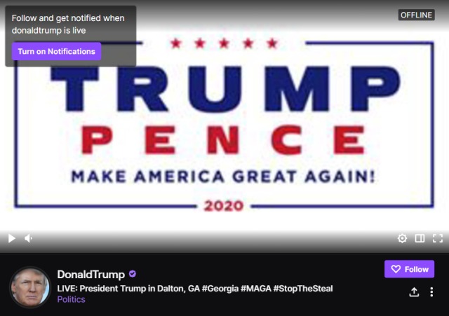 Donald Trump Twitch