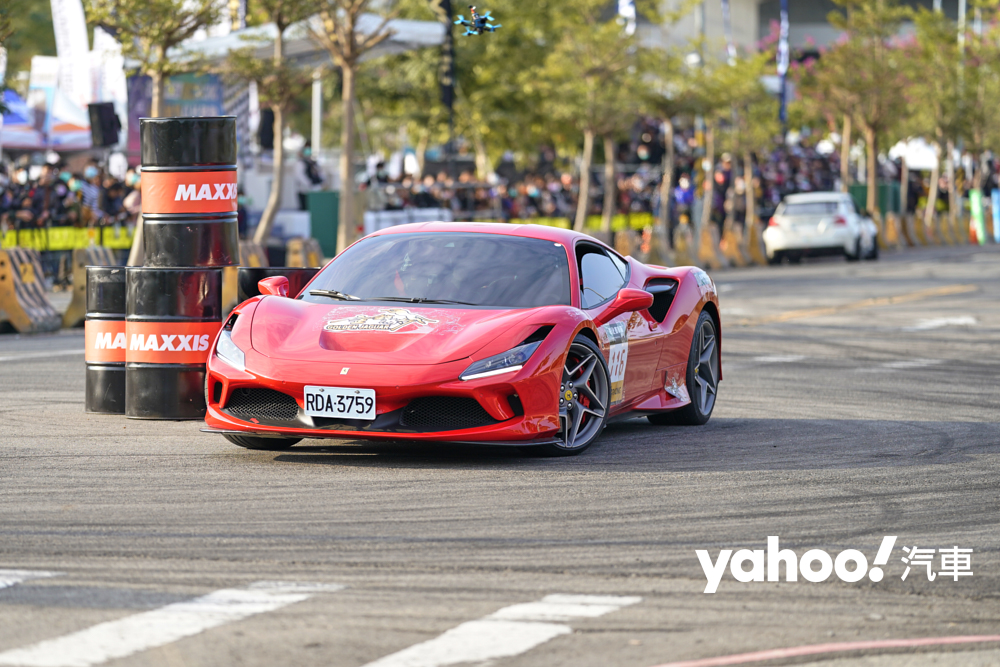 彰化賽車節的名聲響亮，吸引 Ferrari F8 的車主也來報名參賽。