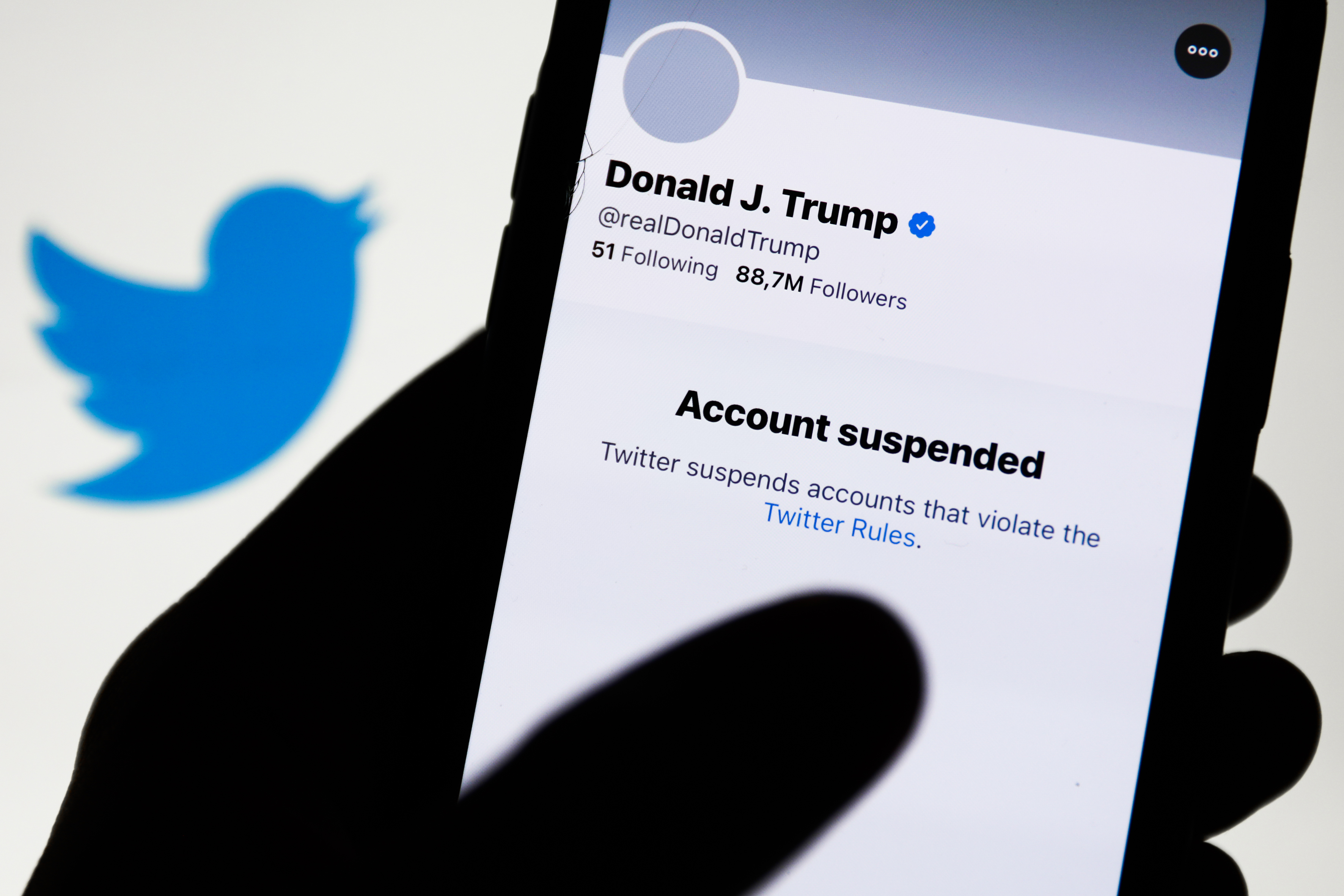 Twitter Shares Tumble More Than 10 After Site Permanently Bans Trump