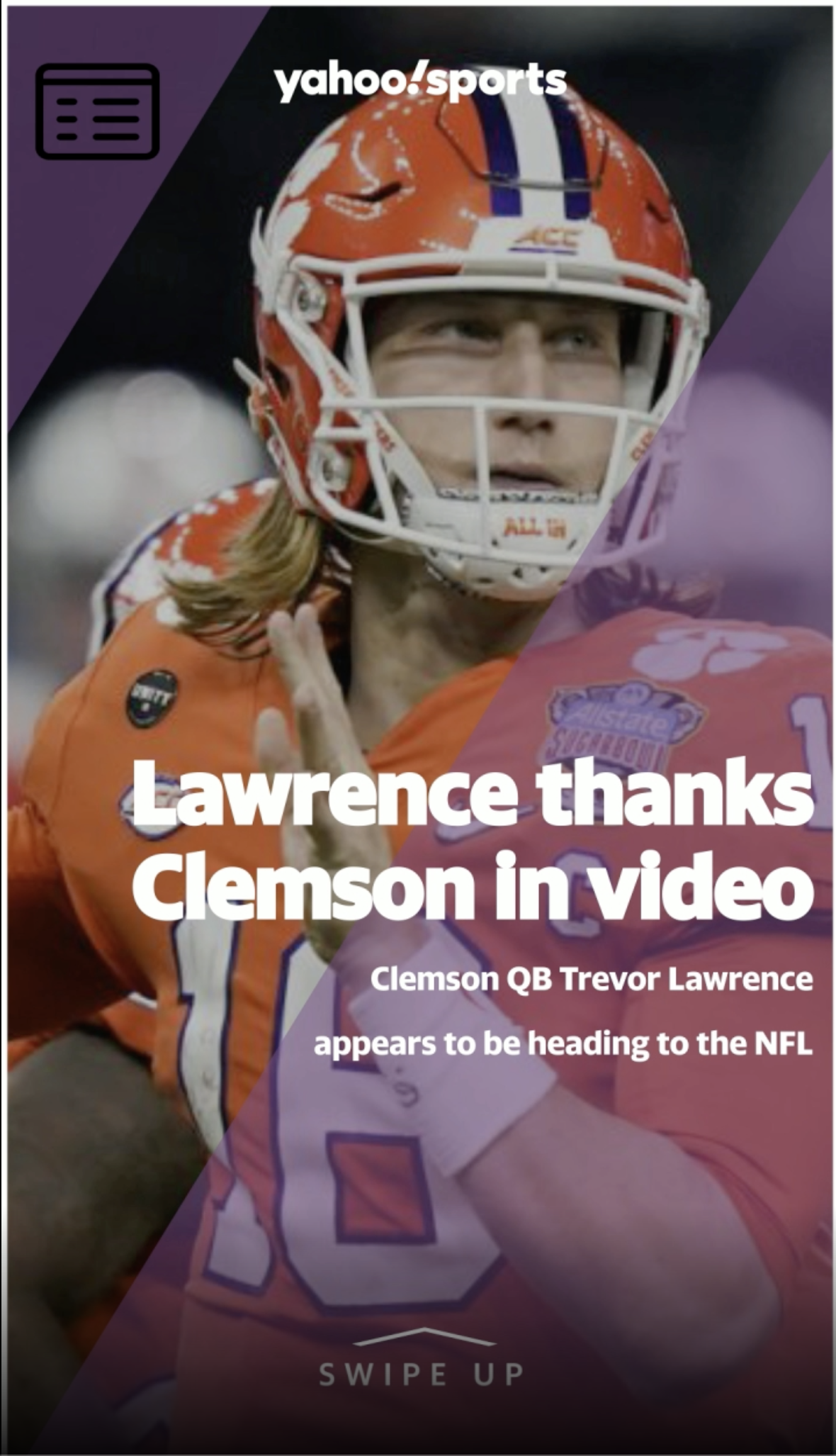 Trevor Lawrence: Football is a 'huge' priority in my life