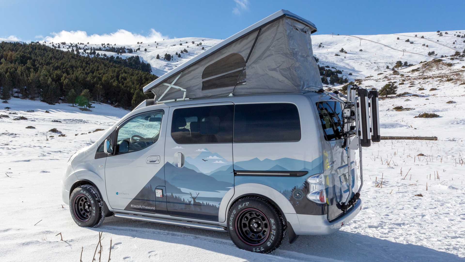 Nissan e-NV200 Winter Camper 展示了未來冬季露營的願景