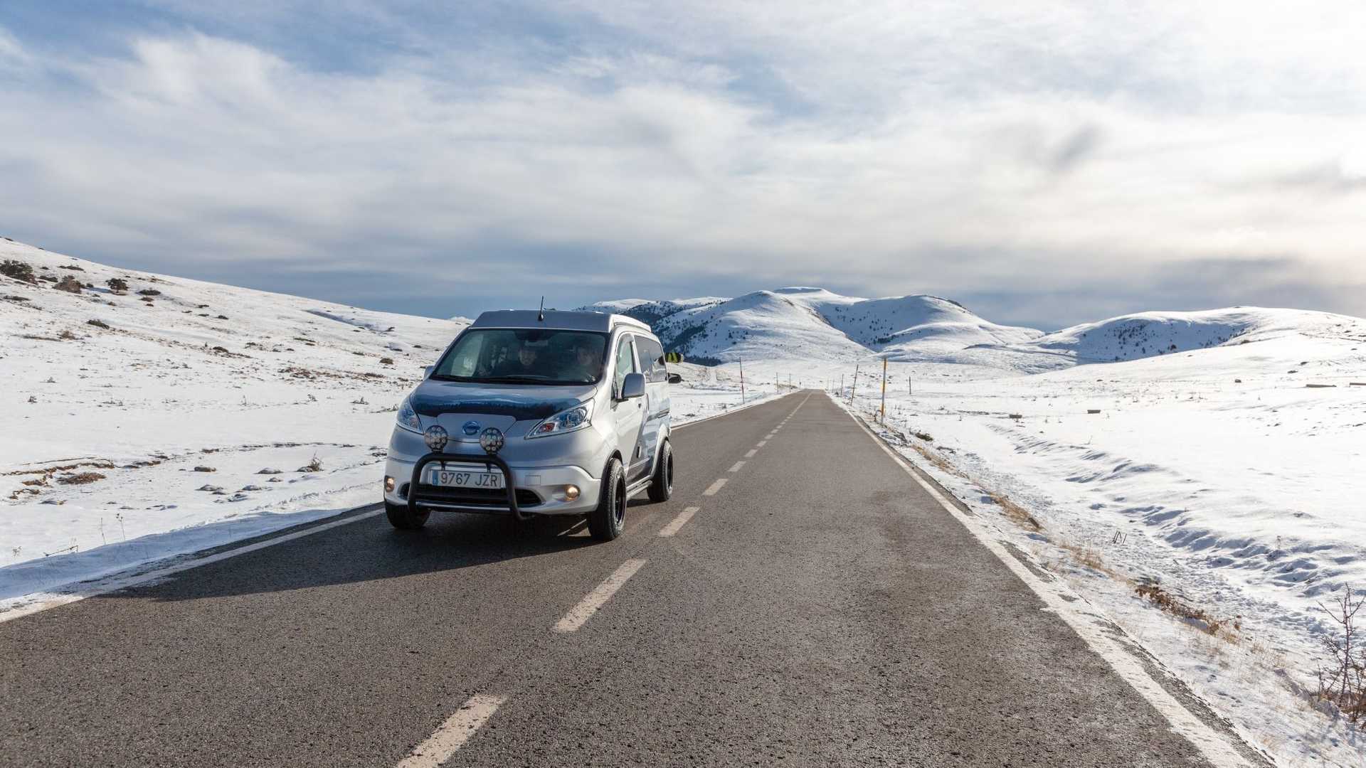 Nissan e-NV200 Winter Camper 展示了未來冬季露營的願景