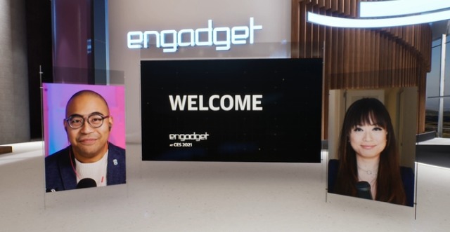 Engadget CES 2021 stage