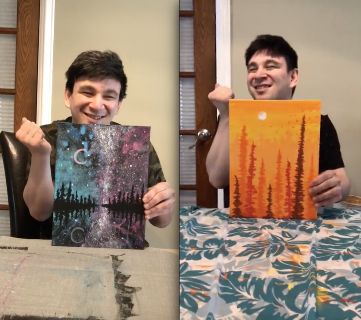 Meet the viral TikTok painter who was born with cerebral palsy