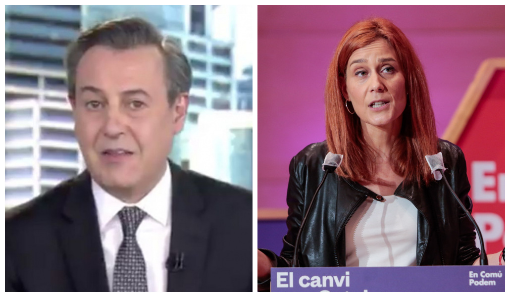 El ninguneo de 'Informativos Telecinco' a Podemos el 14-F en Cataluña