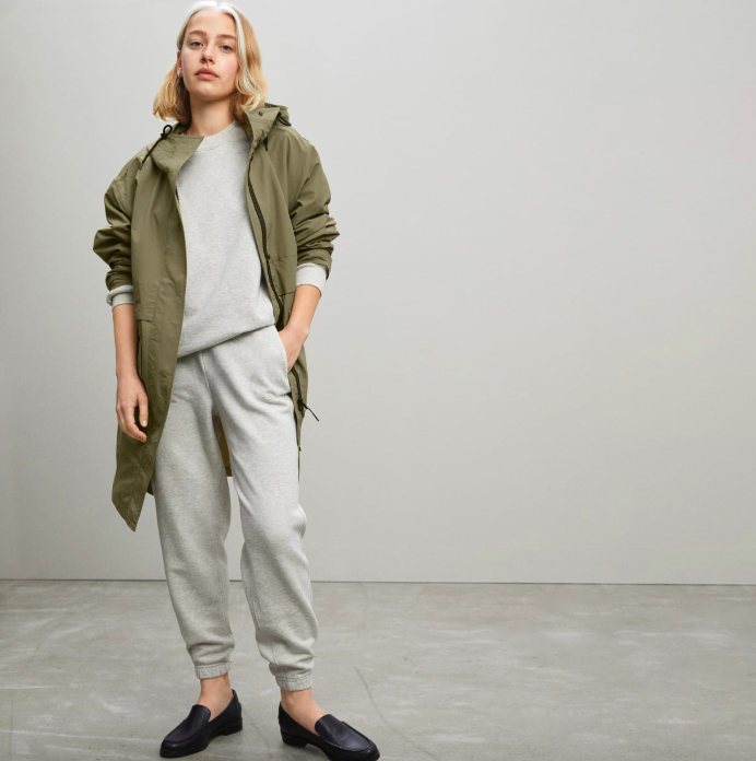 Everlane's new rain coat is an eco-friendly rainy day option