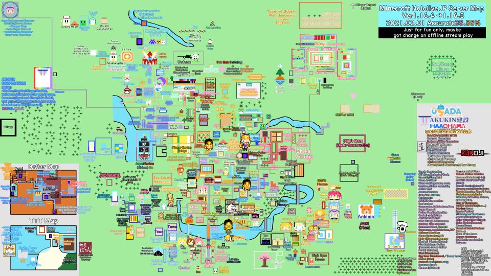 Hololive Minecraft 伺服器被大神還原 超詳細地圖展現身為dd的愛 Yahoo奇摩遊戲電競