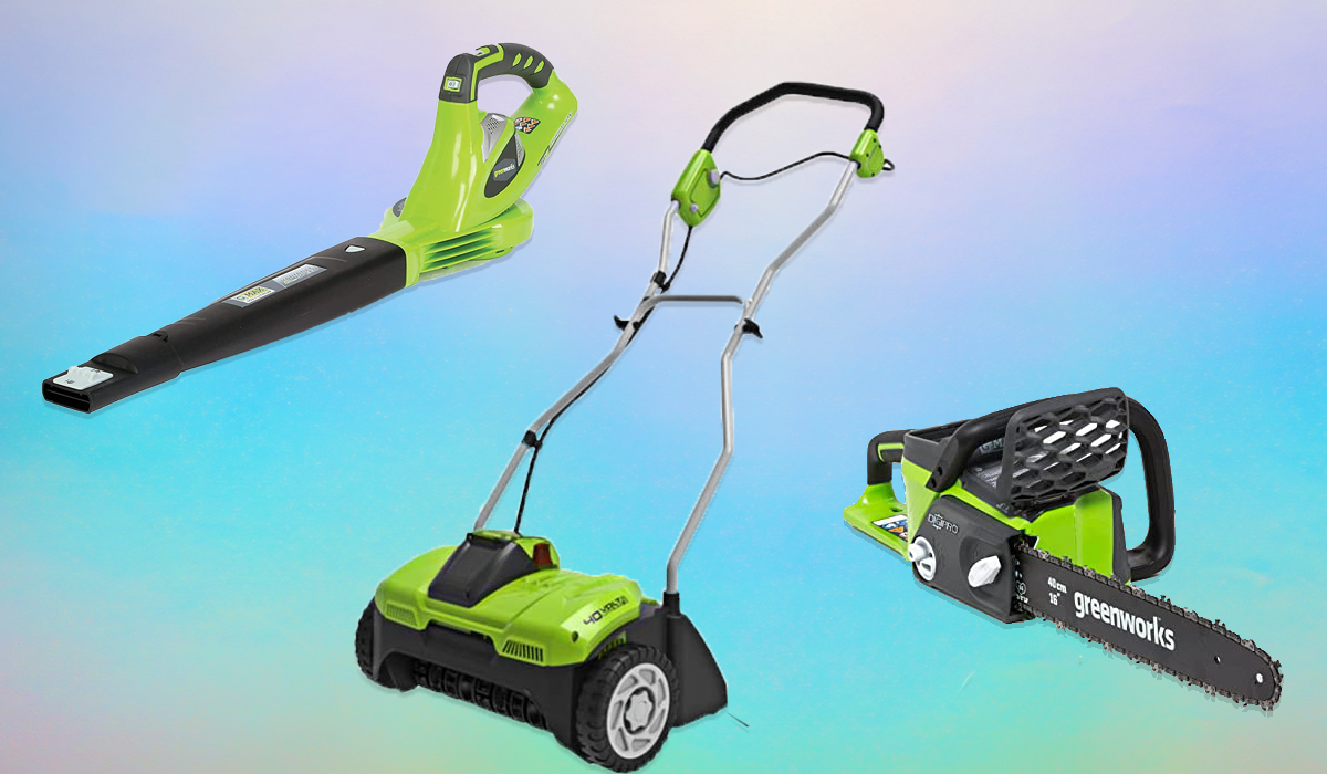 Save up to 50 percent on Greenworks external power tools on Amazon