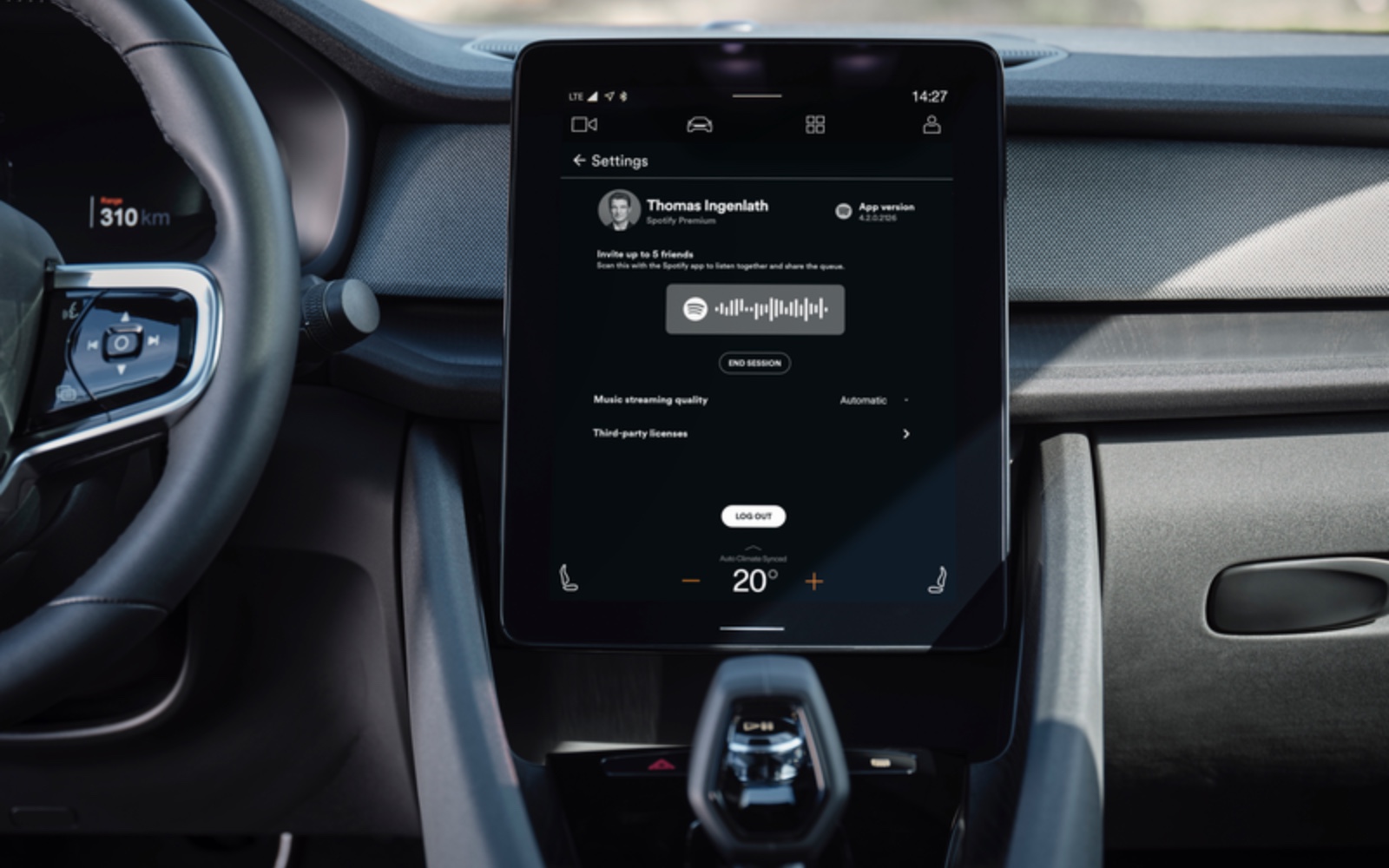 Spotify's shared playlist queue feature expands to Polestar 2 vehicles