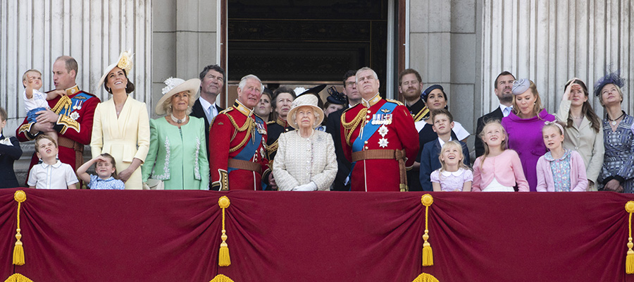 La familia real británica