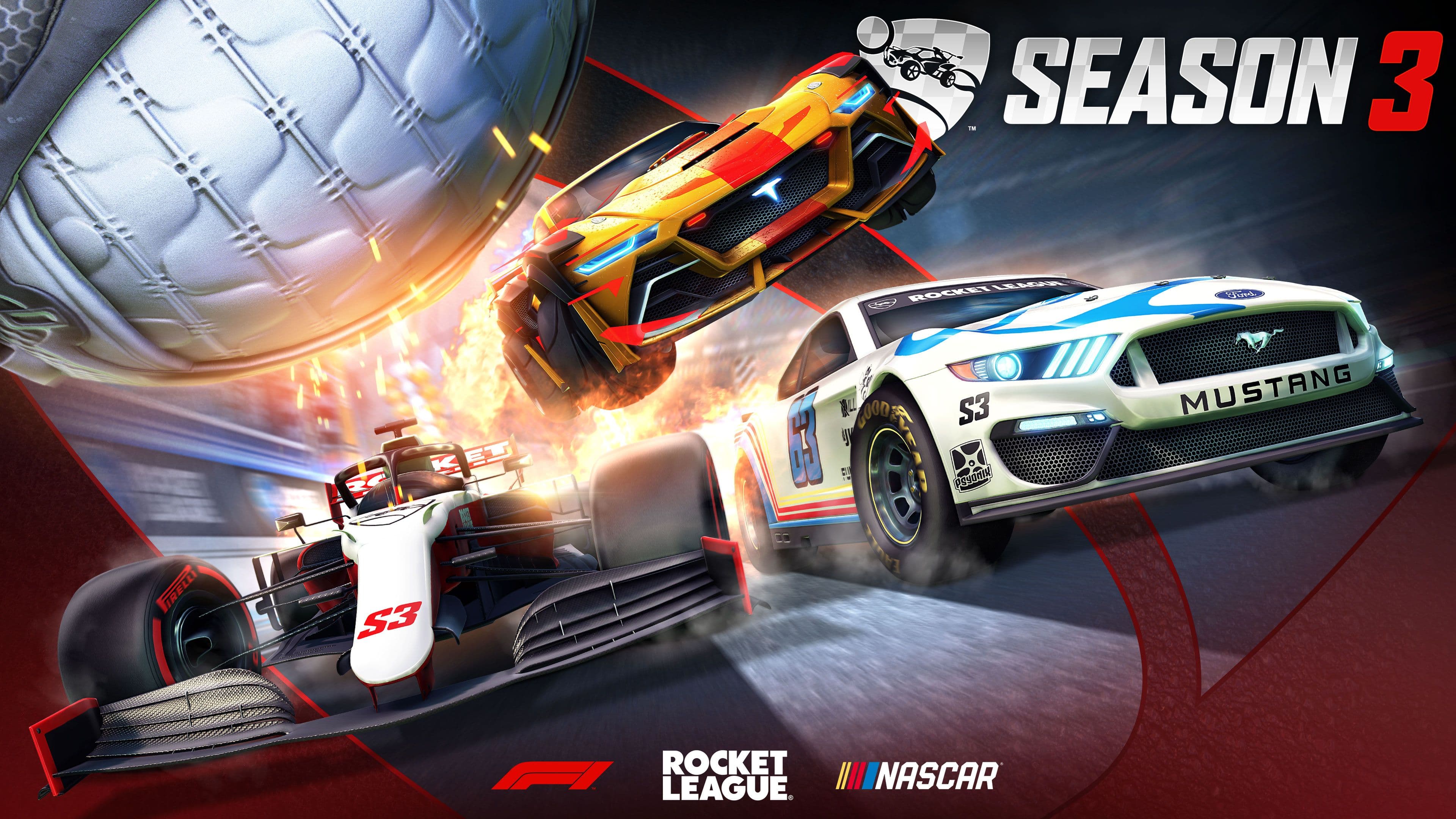 The third season of the ‘Rocket League’ will feature F1 and NASCAR vehicles