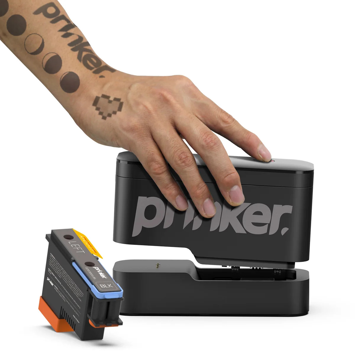 消せるカラータトゥープリンター「Prinker S」発売、化粧品由来のインク採用