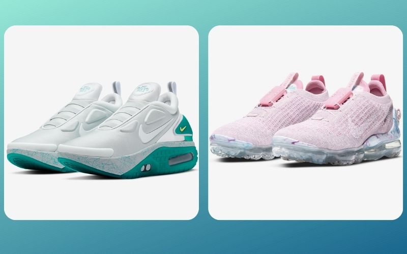 teal and pink nikes