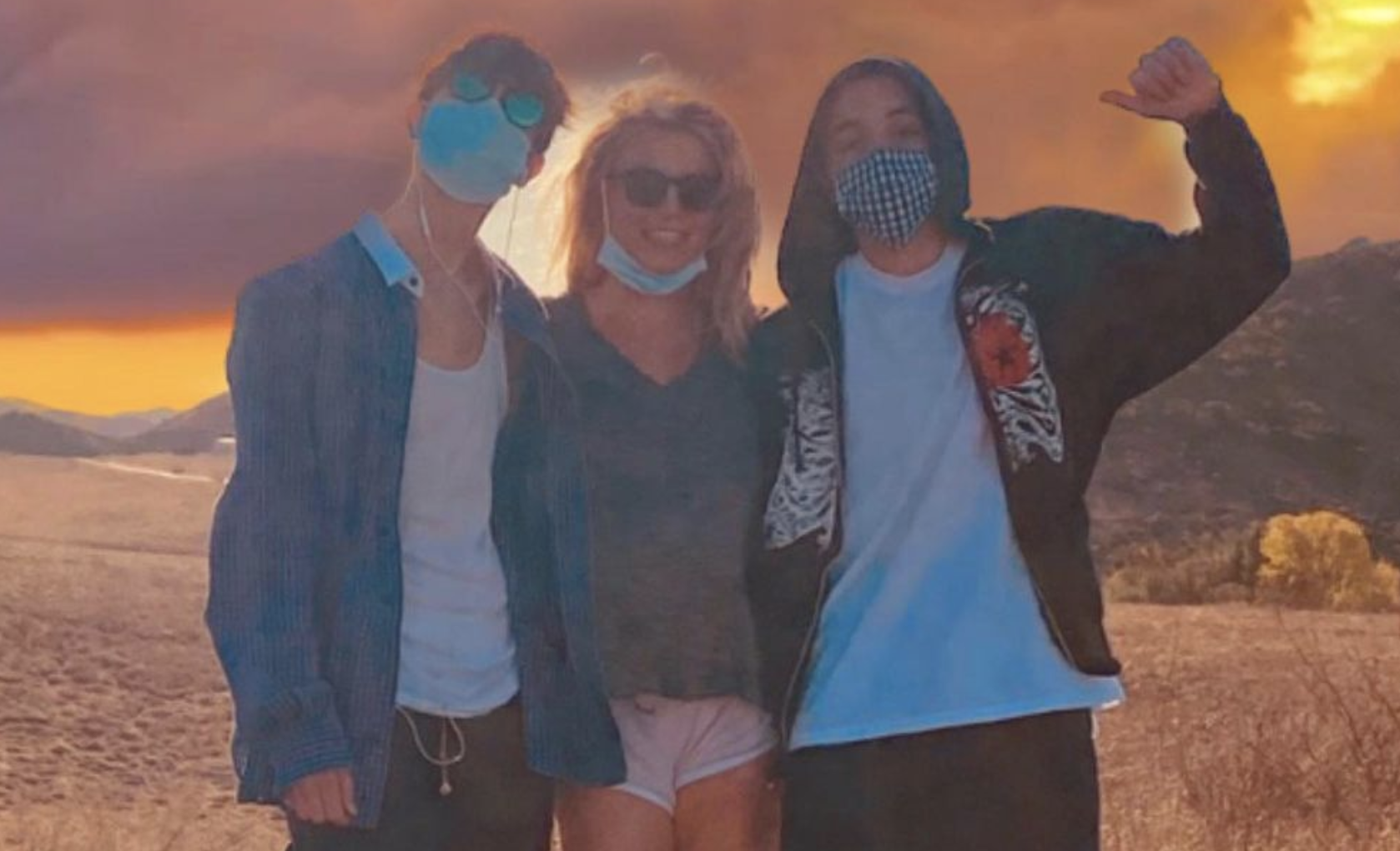 Britney Spears shares a rare photo of her sons Sean Preston, 15, and Jayden James, 14
