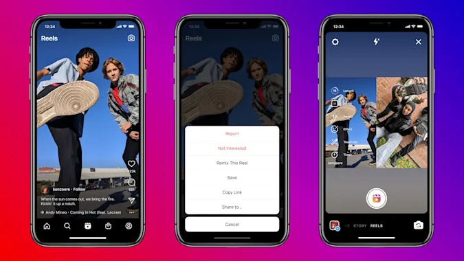 Instagramが新機能 リミックス をリリース 好きなリール動画とコラボが可能に Engadget 日本版