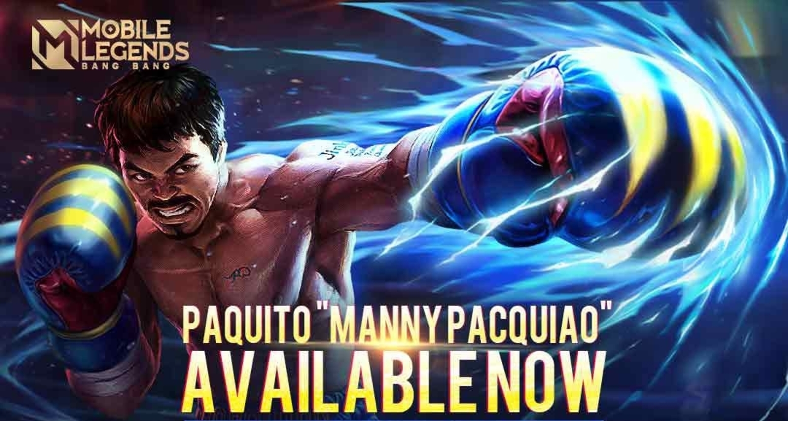 The Manny Pacquiao skin for MLBB's Paquito is out now