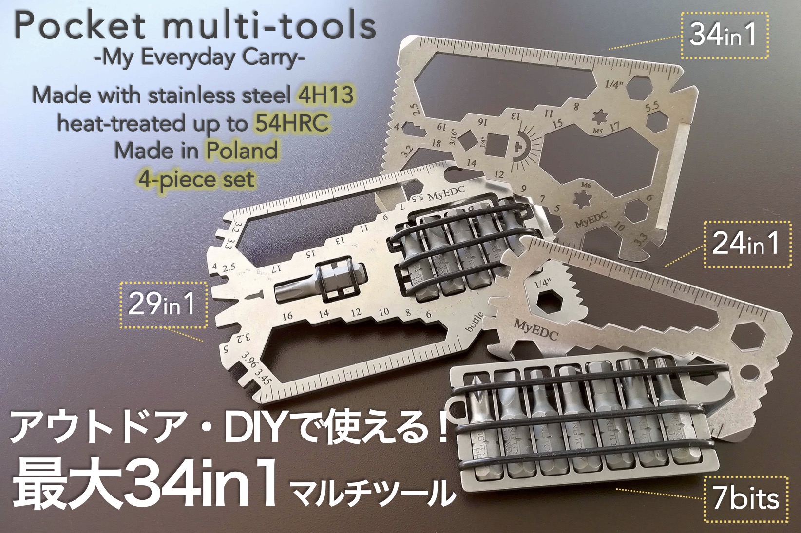 カード型で手軽に持ち運べるマルチツール。DIYやアウトドアで活躍する「My EDC」