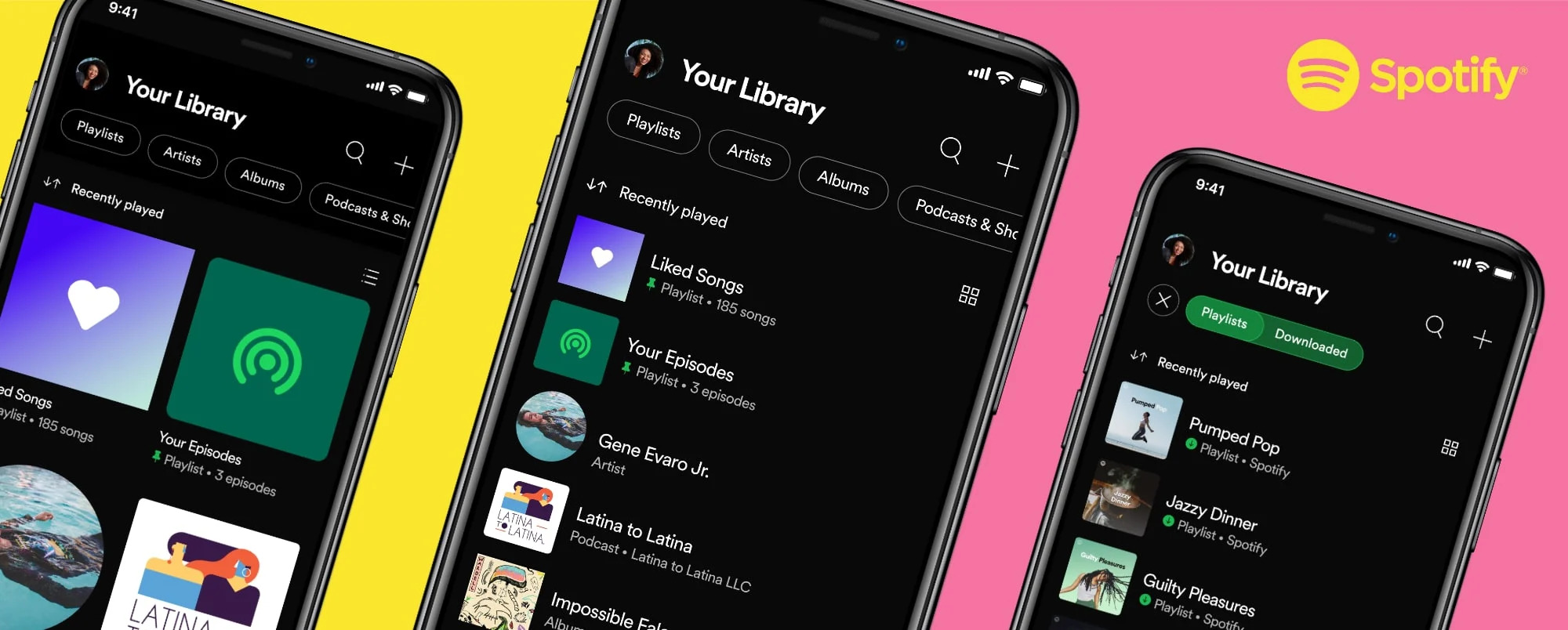 SpotifyがMy Library画面を刷新。これまでよりも検索しやすく