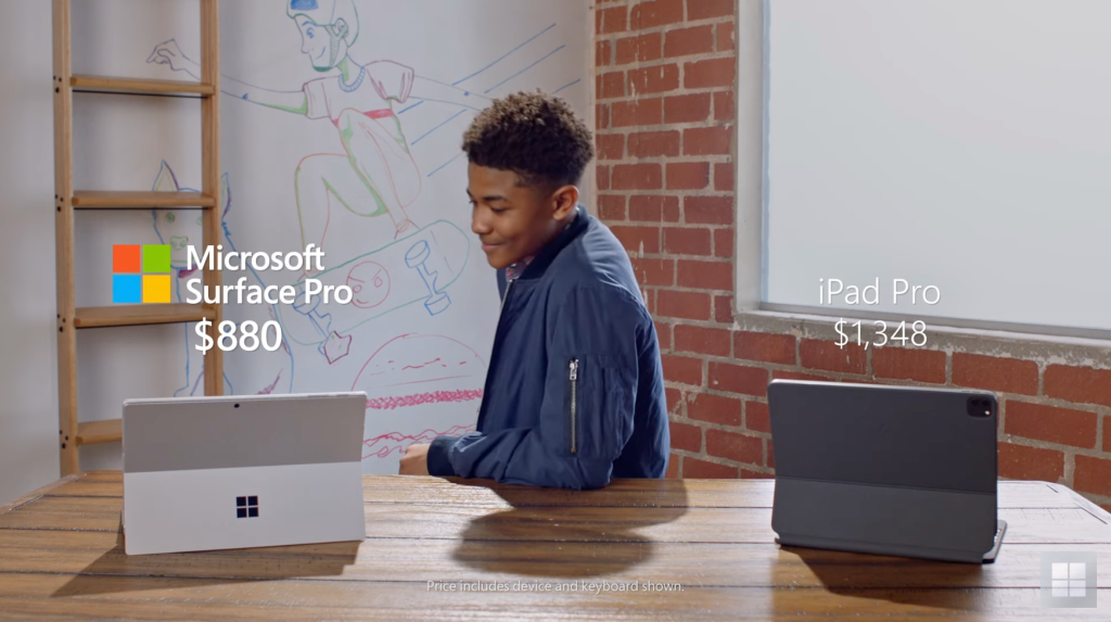 マイクロソフト、iPad ProをディスるSurface Pro 7のCM公開