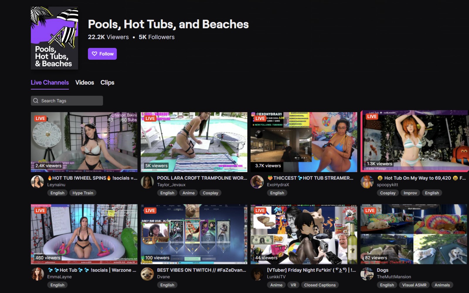 Pool streams twitch