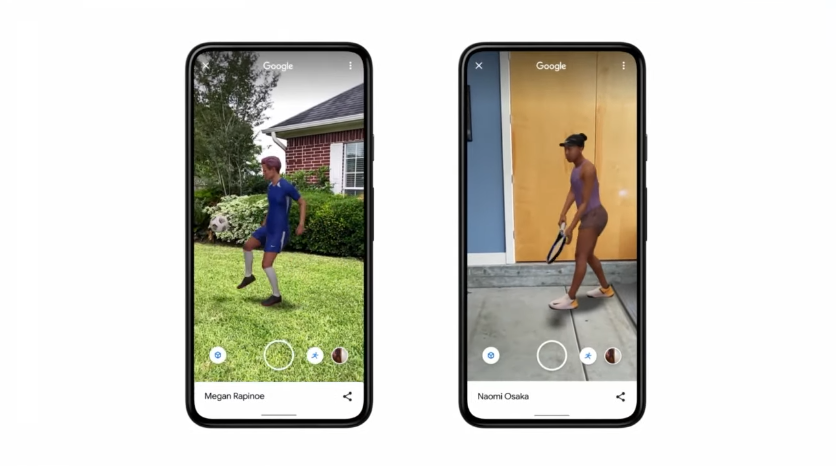 GoogleのAR検索、今度はスポーツ選手の実演に対応
