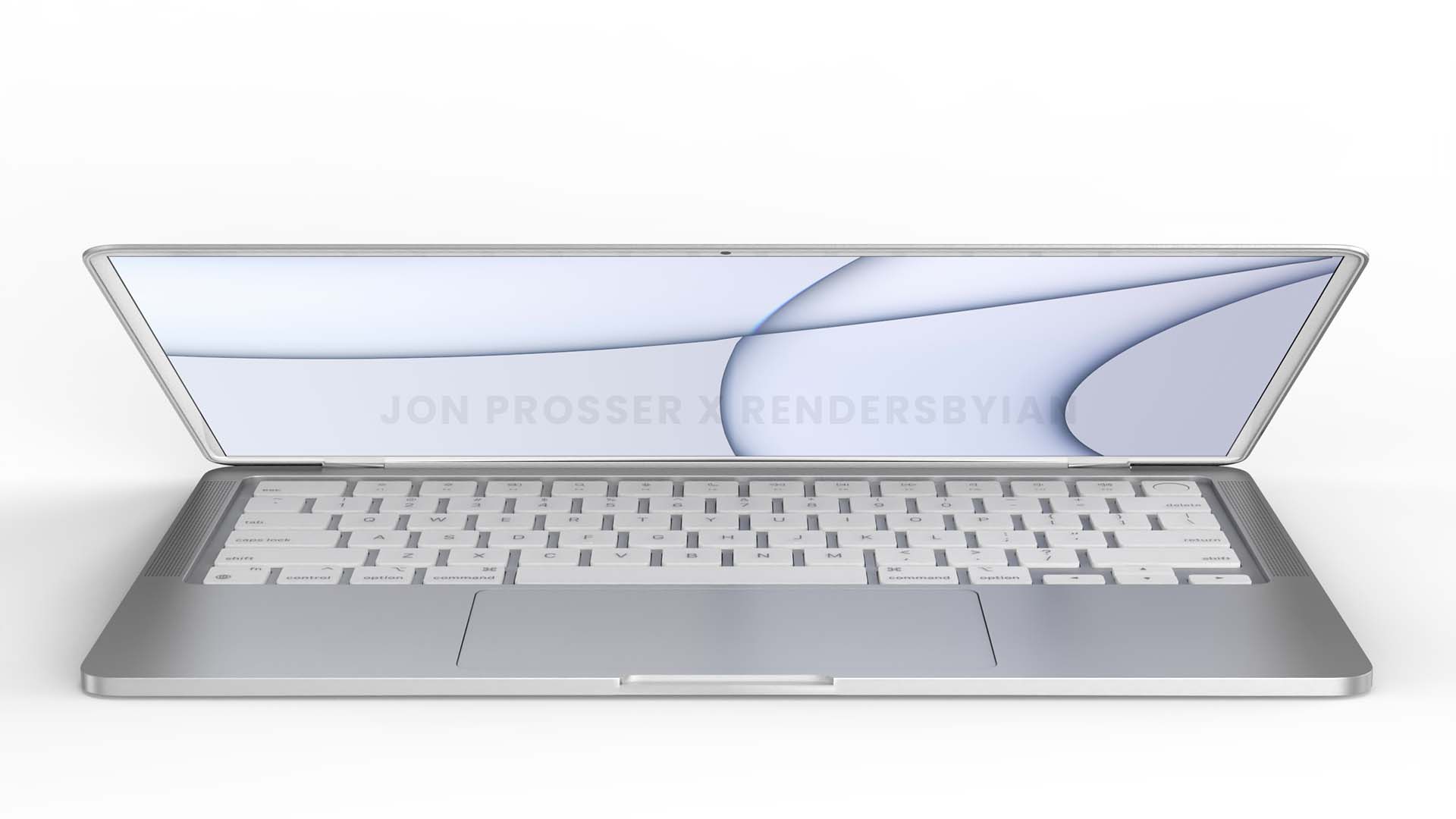 次期MacBook Airの予想レンダリング公開。フラットエッジで白いベゼルか