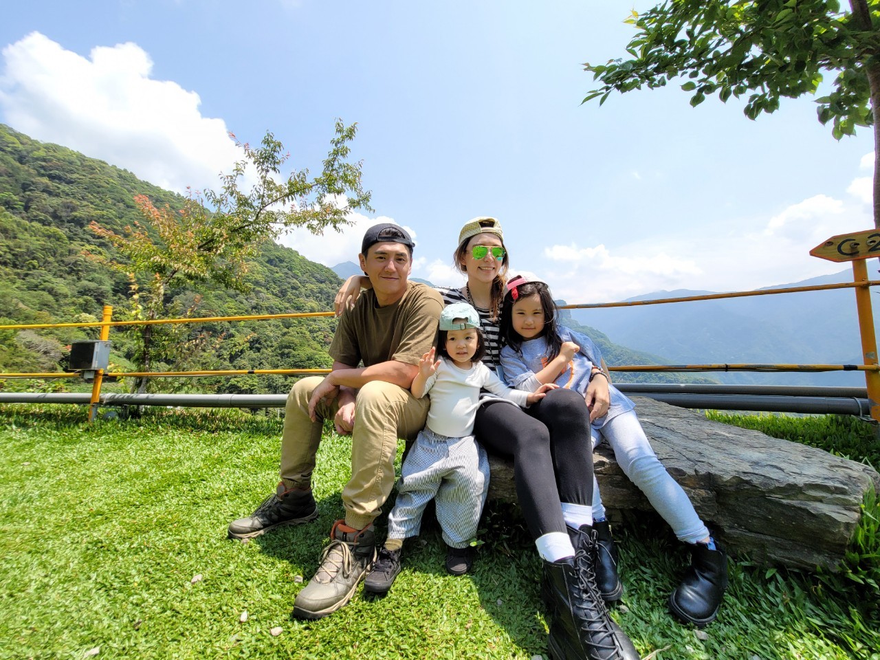 ▲阿布日前帶著一家人赴新竹露營旅遊。