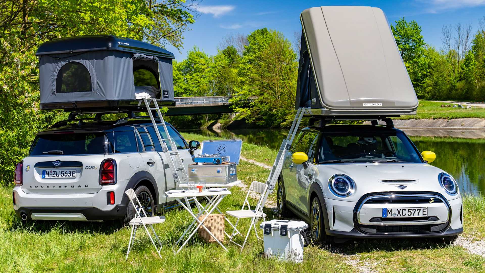 Mini Cooper Se 和countryman All4 Hybrid 擁有官方專屬車頂式帳棚 Yahoo奇摩汽車機車