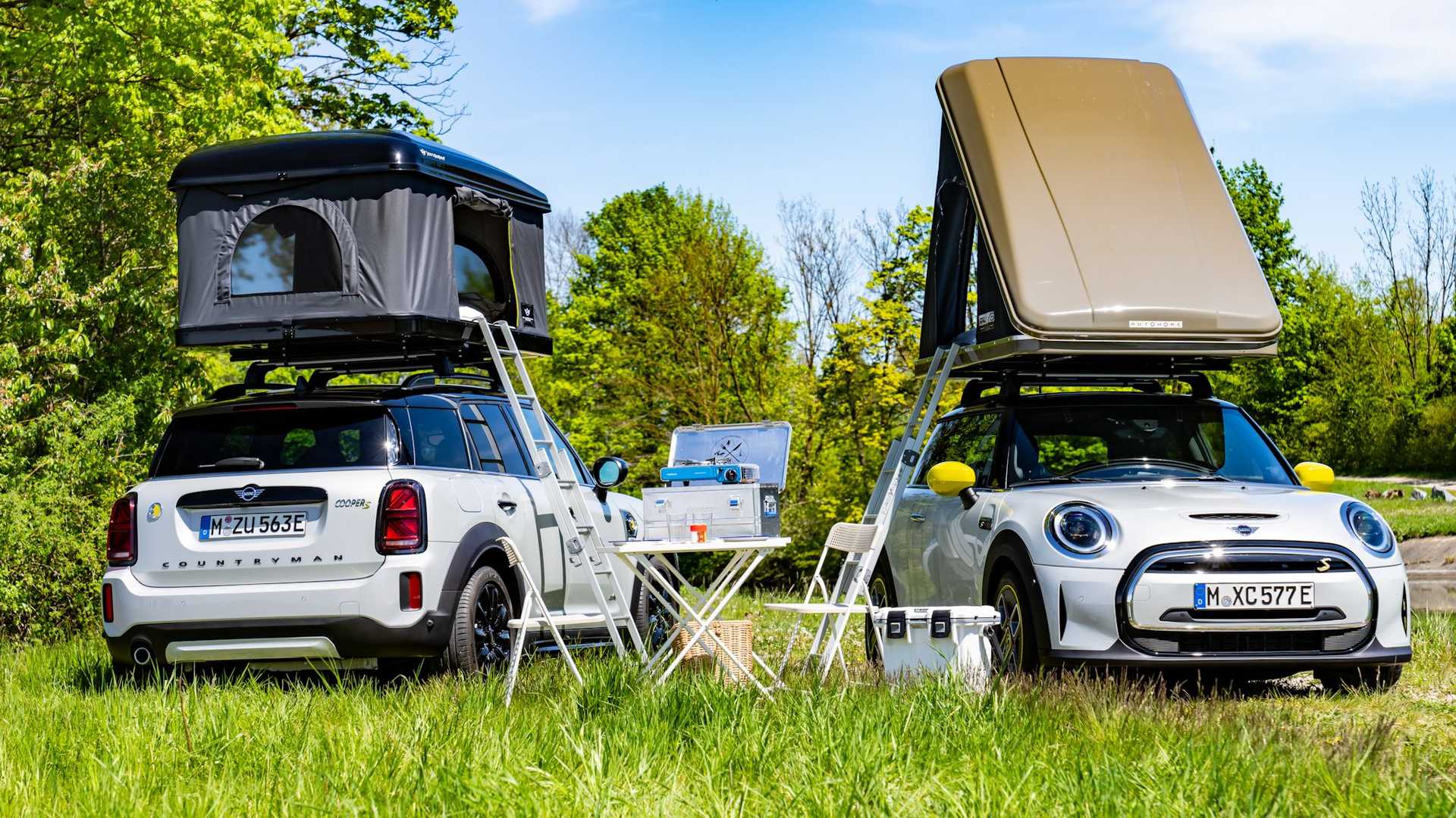 Mini Cooper Se 和countryman All4 Hybrid 擁有官方專屬車頂式帳棚 Yahoo奇摩汽車機車