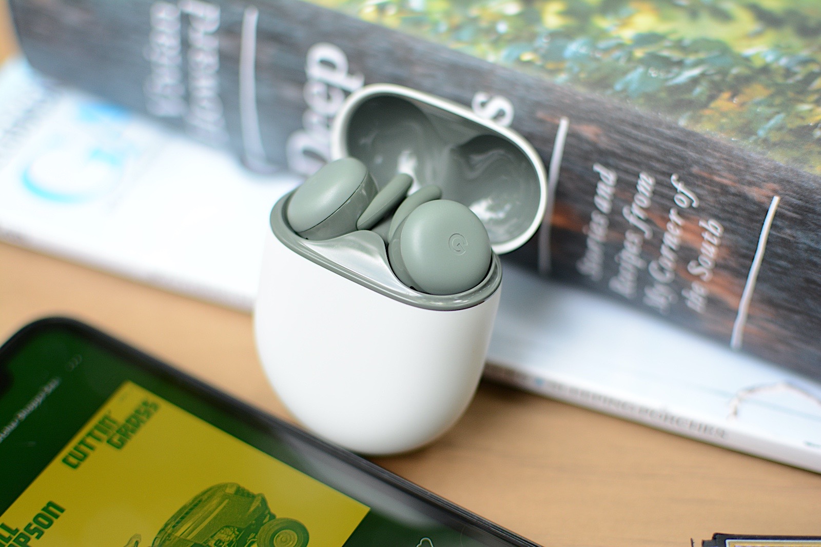 Google PixelBuds A-series DarkOlive - イヤホンジャック