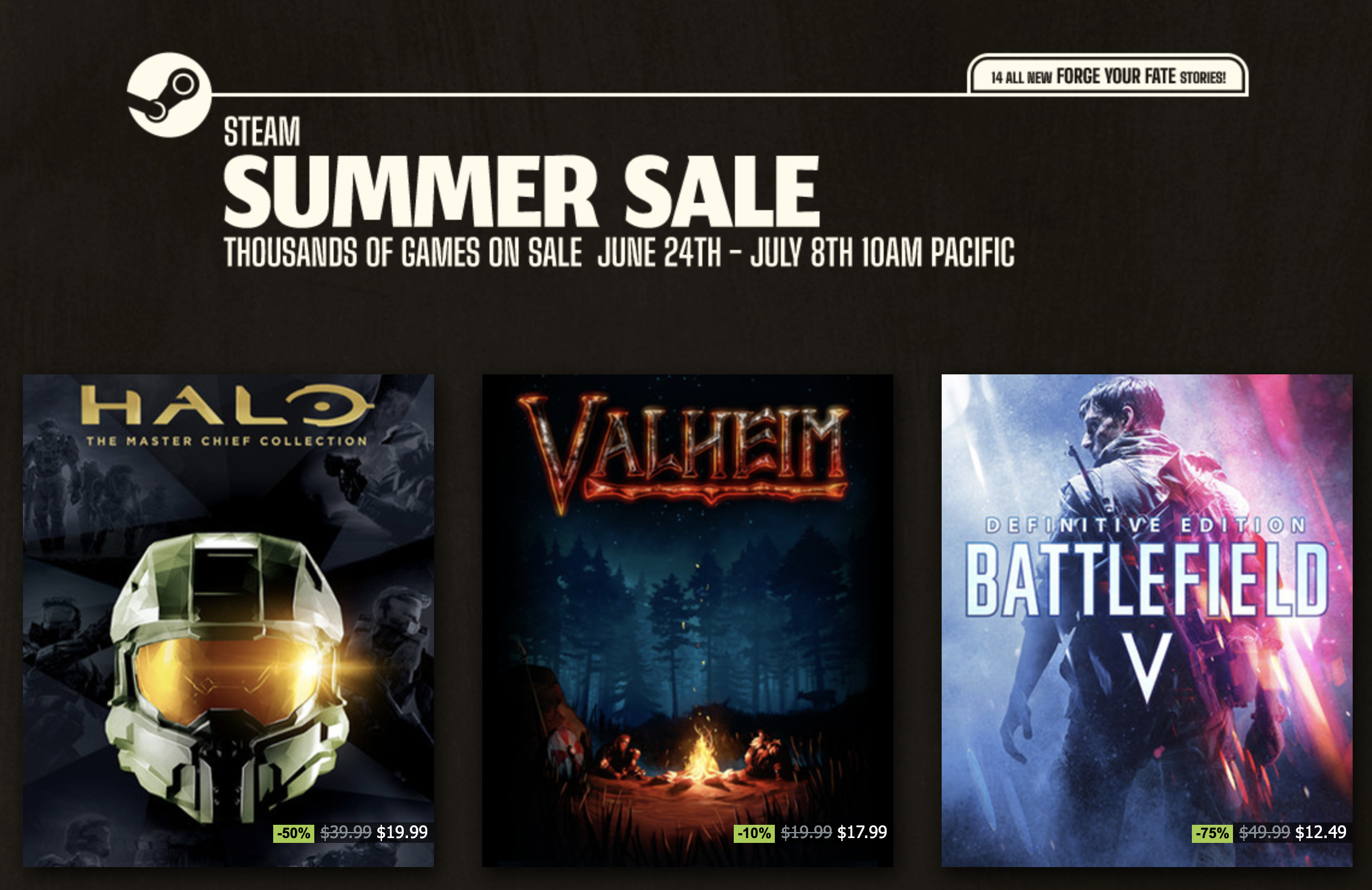 Steam vasaras izpārdošana notiek tiešsaistē, piedāvājot tūkstošiem spēļu