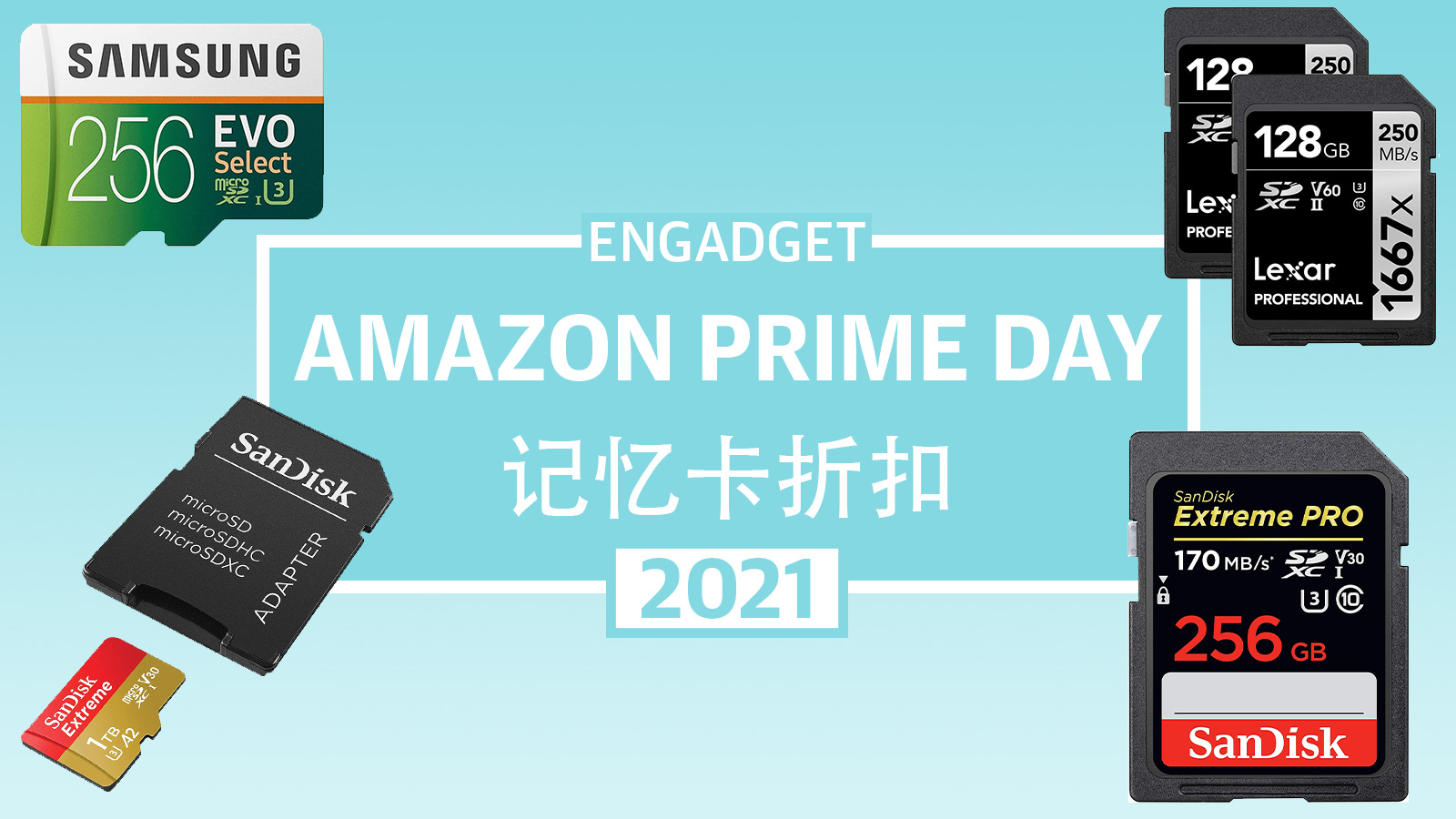 亚马逊prime Day 21 半价买大容量专业级sd 卡