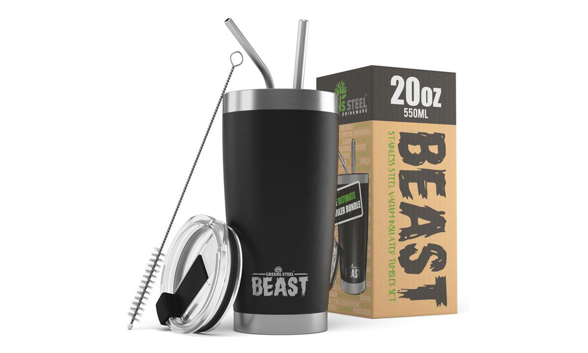 Greens Steel Beast insulated tumbler