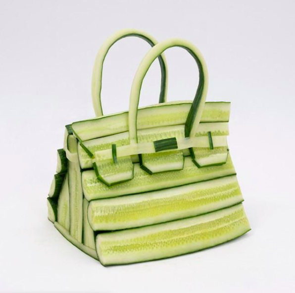 Hermès sorprende con unas fotos de bolsos hechos únicamente con vegetales