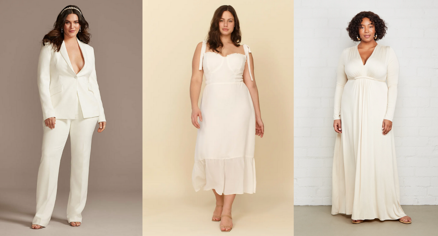 20 stunning plus-size bridal outfits to wear to your civil ceremony ...