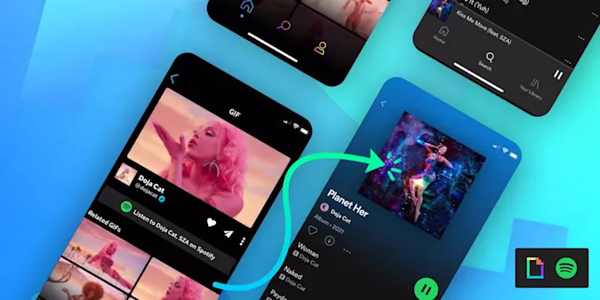 SpotifyとGiphyが提携発表。GIFアニメからSpotifyへ遷移可能に