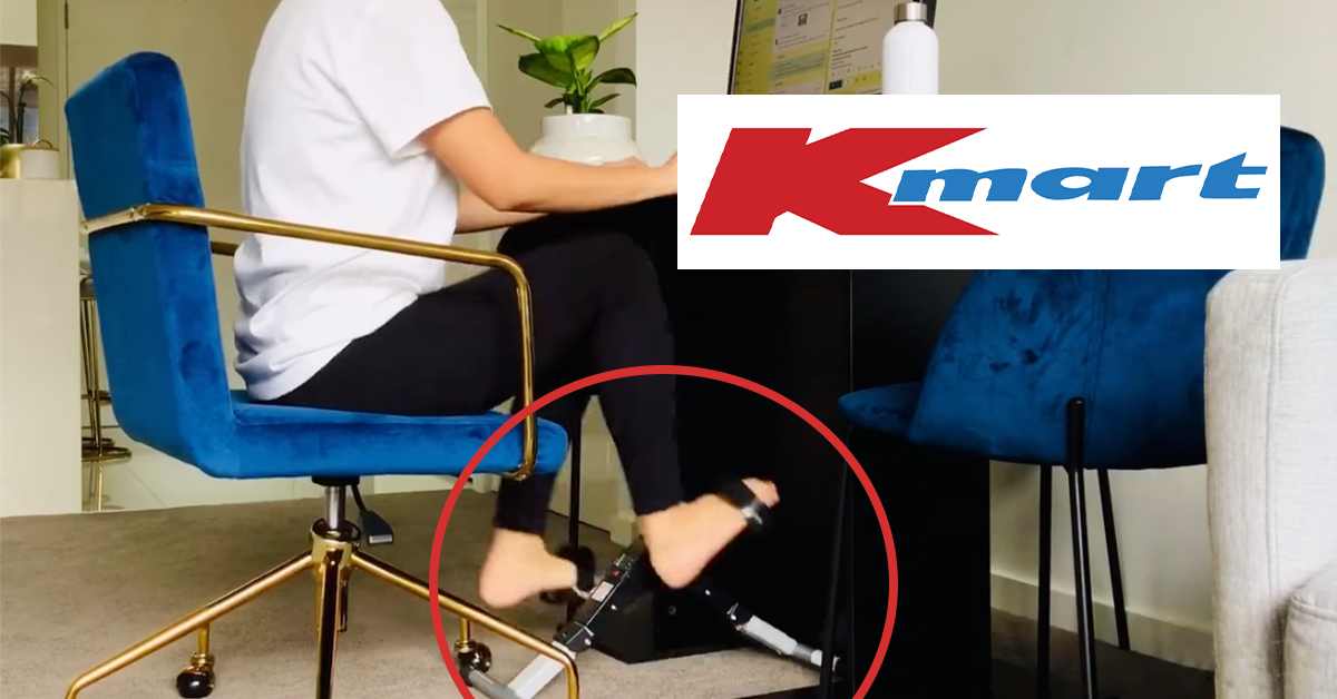 Kmart shopper shows off clever WFH exercise hack Problem solved